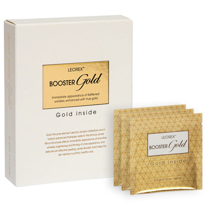מסכת אנטי אייג'ינג Leorex Booster 24K זהב. 10 יחידות